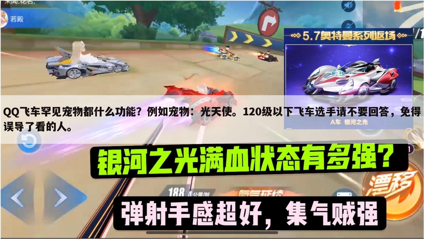 qq飞车罕见宠物都什么功能?例如宠物:光天使。120级以下飞车选手请不要回答,免得误导了看的人。